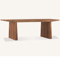 Mesa de comedor rectangular Keystone, nogal claro