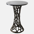 Mesa auxiliar Filamento, bronce/m¨¢rmol negro