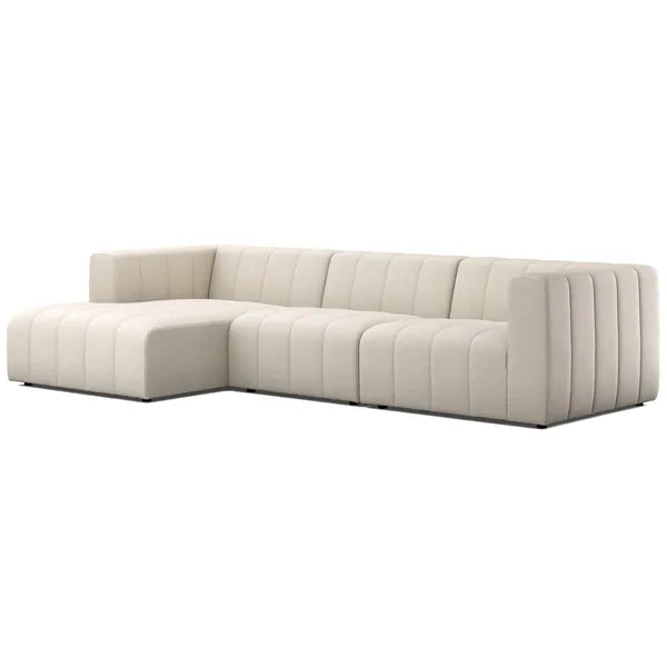 Sof¨¢ modular de 3 piezas Langham, Nomad Snow de Four Hands